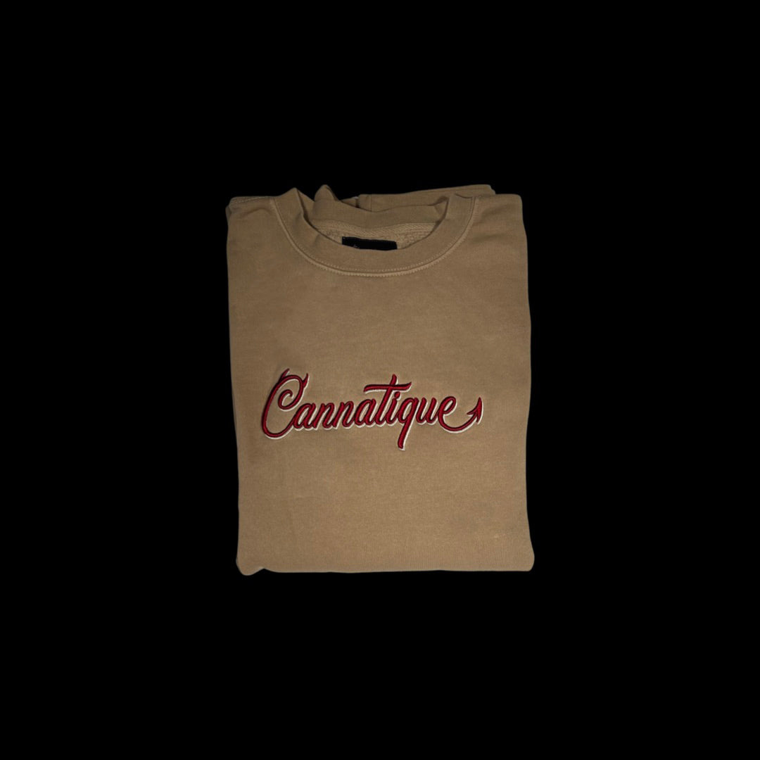 Cream Cannatique Embroidered Pullover